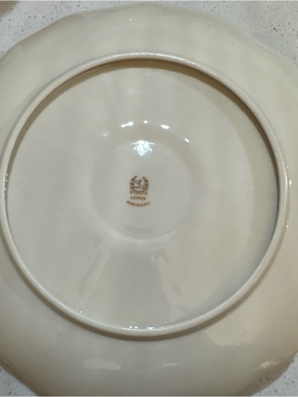 Vintage LENOX Greenfield Collection 1 pc Chip & Dip/Veggie Server Collection 24k - Picture 3 of 5